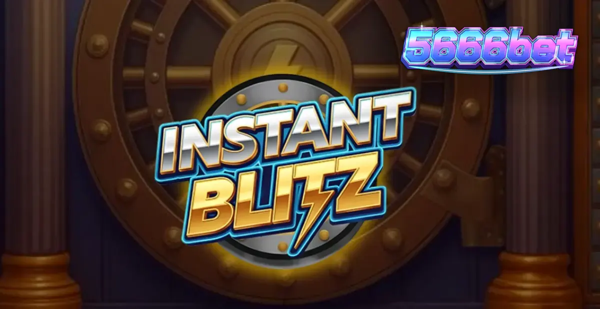 Instant Blitz স্লট গেমের নিয়ন এবং ভল্ট থিমযুক্ত ইন্টারফেস